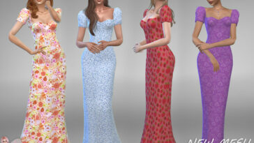 Dress Alejandra 1 by Jaru Sims at TSR