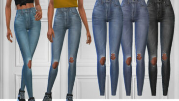 686 High waisted jeans by ShakeProductions at TSR