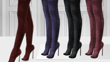 678 Leather High Heels by ShakeProductions at TSR