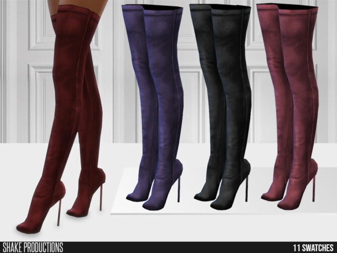 678 Leather High Heels by ShakeProductions at TSR