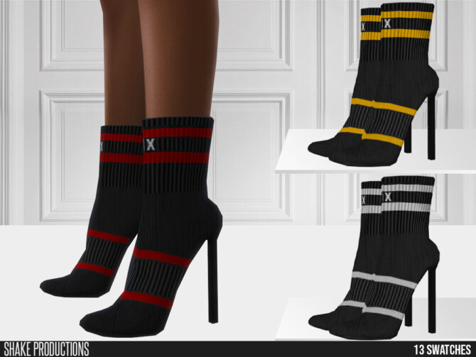 725 Knitting Sock Boots by ShakeProductions at TSR