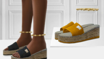 726 Wedge Heel Slippers by ShakeProductions at TSR