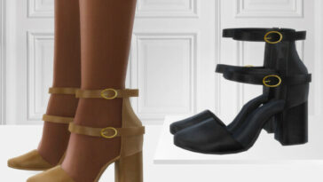 740 Leather High Heels by ShakeProductions at TSR