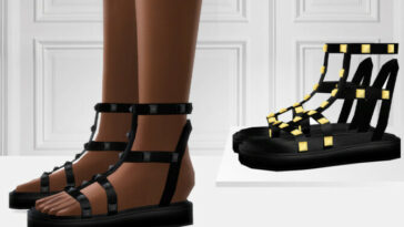 742 Studded Sandals by ShakeProductions at TSR