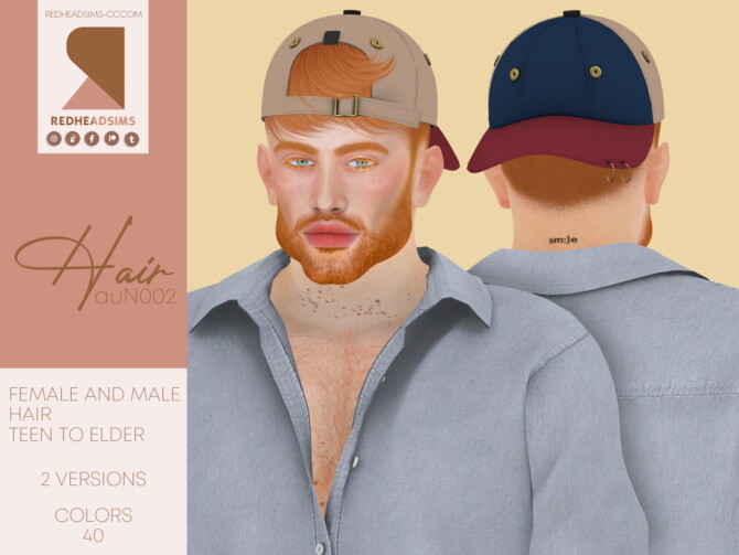AU HAIR N002 at REDHEADSIMS