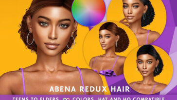 AbenaREDUX COLOR OVERLAY (Retexture) by SonyaSimsCC at TSR