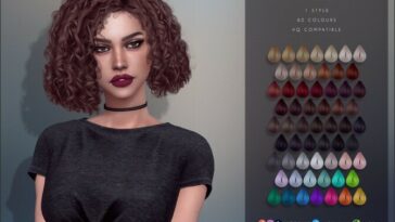Ainhoa short curly hair by Anto at TSR