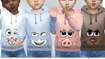 Animal Face Sweatshirt by Pelineldis at TSR