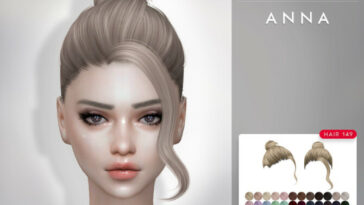 Anna Hair 149 by TsminhSims at TSR