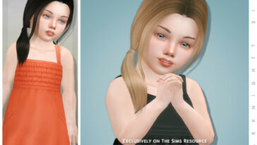 Ari Hairstyle [Toddler] by DarkNighTt at TSR