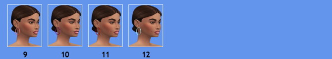 BG MEDIUM HOOP EARRINGS at Sims4Sue
