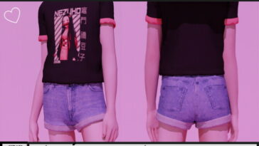 Barbara T-Shirt at Clarity Sims