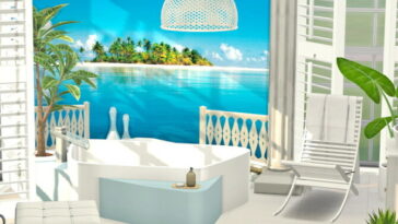 Blue Ocean Bathroom by Flubs79 at TSR