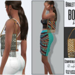 Bralette with Boho bag by Sims House at TSR