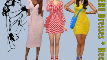 CASTERU Dresses Recolors at Annett’s Sims 4 Welt