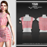 CLOTHES SET-127 (CROP TOP) BD465 by busra-tr at TSR