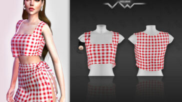 CLOTHES SET-127 (CROP TOP) BD465 by busra-tr at TSR