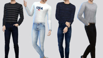 Casual Half-tucked Shirt by McLayneSims at TSR