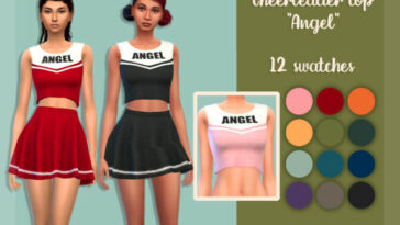 Cheerleader top Angel by MysteriousOo at TSR