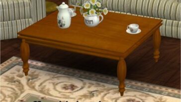 Coffee table by Clara at All 4 Sims