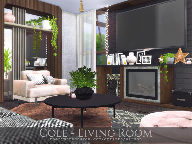 Cole Living Room by Rirann at TSR