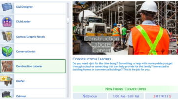 Construction Laborer Career by SimsStories13 at Mod The Sims 4