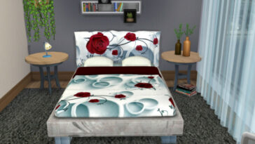 Conversion Bed Nebula TS3 to TS4 at Louisa Creations4Sims