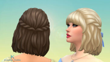 Curly Semi Up + Bow at My Stuff Origin