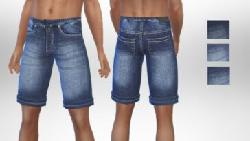 Dave Denim Shorts by Puresim at TSR