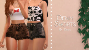 Denim Shorts by Dissia at TSR