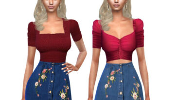 Designer Denim Skirts by Saliwa at TSR