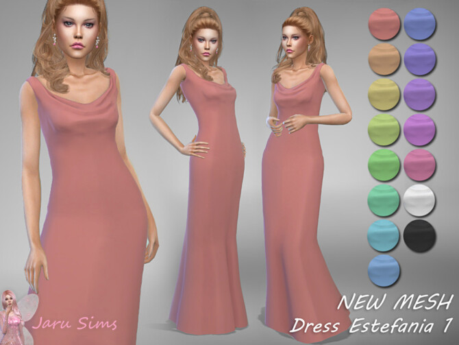 Dress Estefania 1 by Jaru Sims at TSR