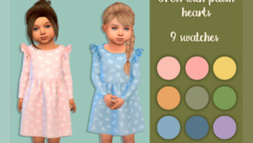 Dress with plush hearts by MysteriousOo at TSR