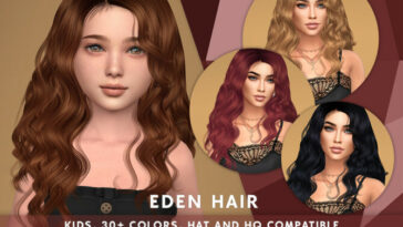 Eden Hair for Kids by SonyaSimsCC at TSR