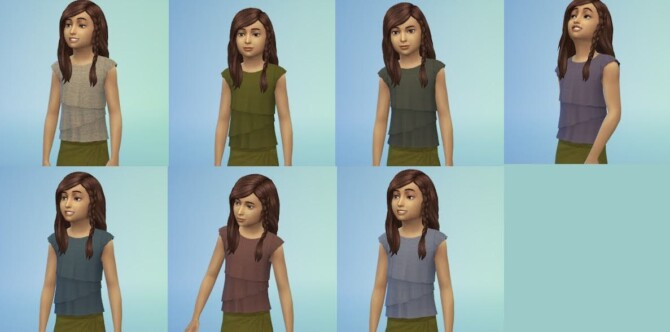 Efrosyni children’s top and bottom at KyriaT’s Sims 4 World