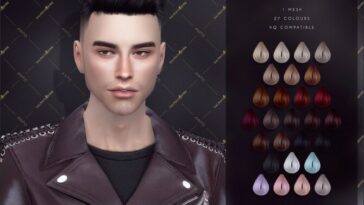 Ezekiel short hair with shaved sides by Anto at TSR