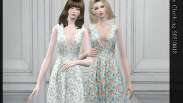 Floral pattern dress 20210813 by Arltos at TSR