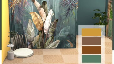 Flower Wall Panel at Dinha Gamer