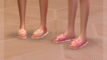 Fur Slippers by Dissia at TSR