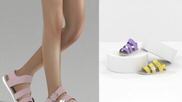 GIRLS SANDALS FLOWERS at REDHEADSIMS