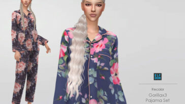 Gorillax3 Pajama Set RC at Elfdor Sims
