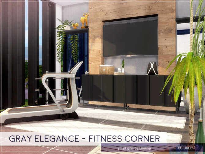 Gray Elegance Fitness Corner by Lhonna at TSR
