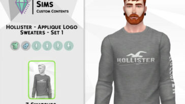 Hollister Applique Logo Sweaters Set 1 by David_Mtv at TSR