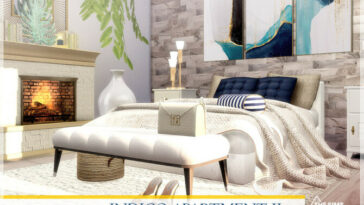 Indigo Apartment Bedroom by Lhonna at TSR