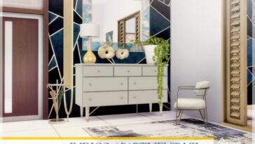 Indigo Apartment Hallway by Lhonna at TSR