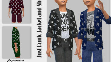 Just Punk Jacket and Shorts by Pelineldis at TSR