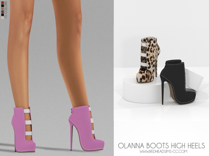 LANNA BOOTS HIGH HEELS at REDHEADSIMS