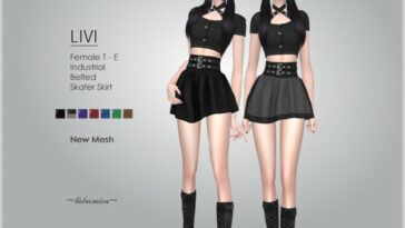 LIVI Mini Skirt by Helsoseira at TSR