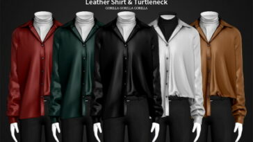 Leather Shirt & Turtleneck at Gorilla