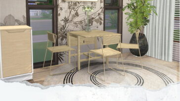 Leksvik Table & Chair (P) at Dinha Gamer